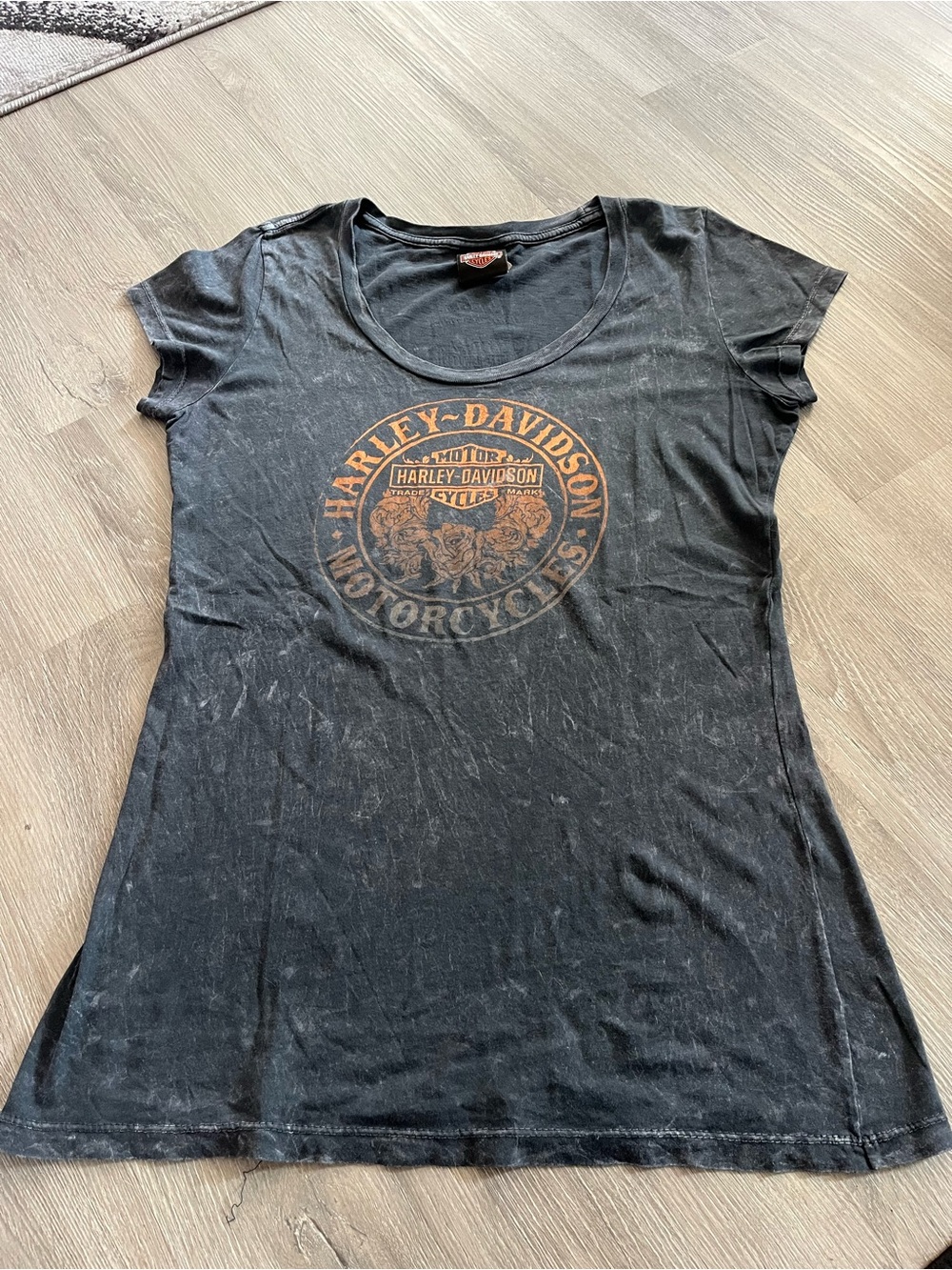 Harley-Davidson Women's Black Graphic Logo Tee size L